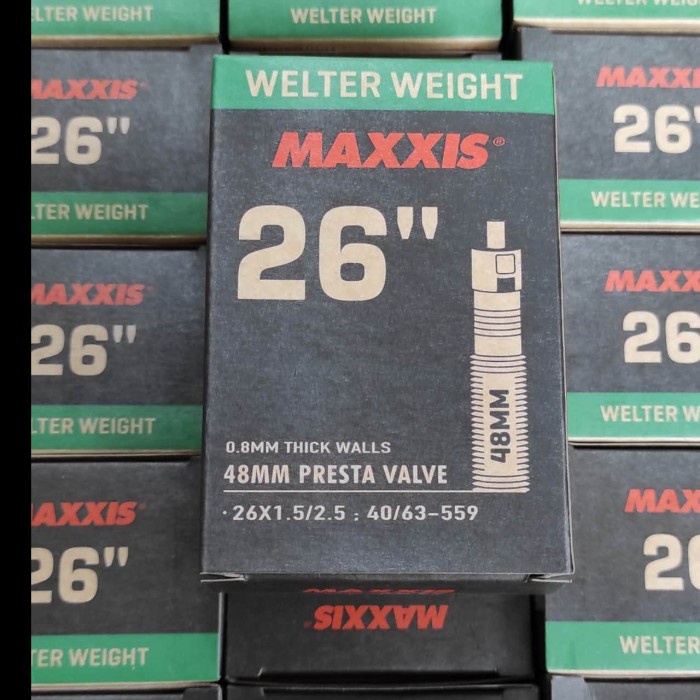 BAN DALAM MAXXIS 26 X 1.50 2.50 PRESTA FV 48 MM ORIGINAL
