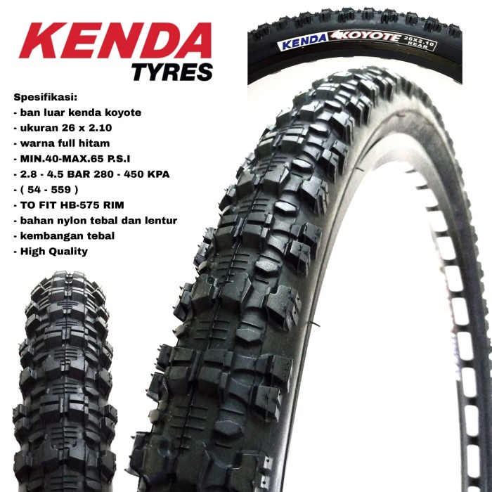 BAN LUAR 26 X 2.10 KENDA KOYOTE BUKAN MAXXIS SEPEDA GUNUNG MTB 26X2.10 ORIGINAL