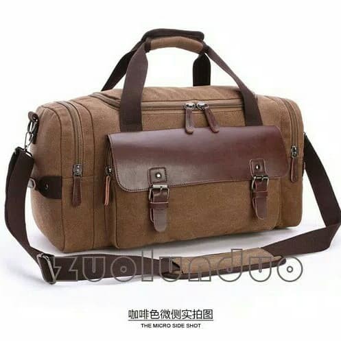 Tas Pakaian Kanvas Pria-Wanita Tas Selempang Travel Bag Jinjing 8830
