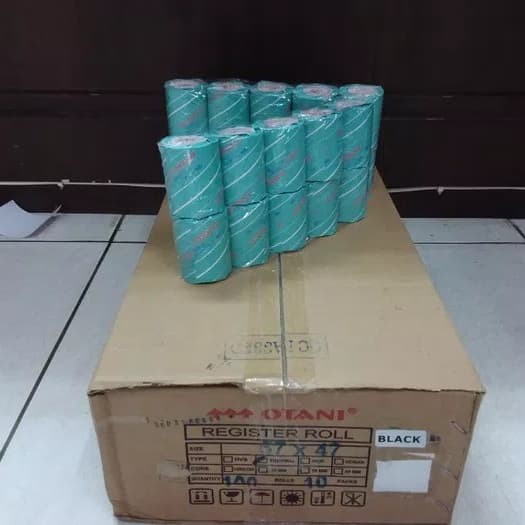 

Kertas Struk Thermal Otani 57 X 47 Atau 58 X 48 Black Original 100% Dan Terpercaya