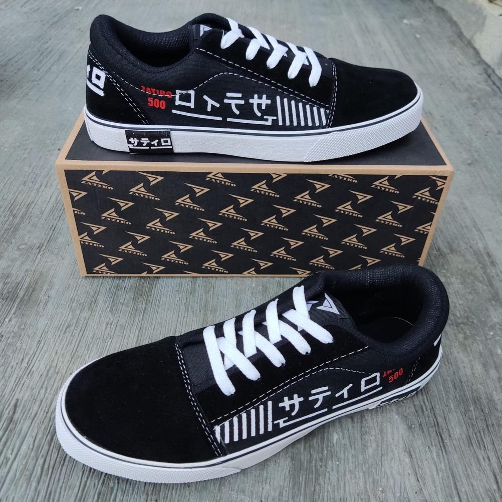 [Zzr] Sepatu Zatiro New Japan Skool Black White Spatu Kasual Pria Wanita // Autetik Fpss / Zatiro Sn