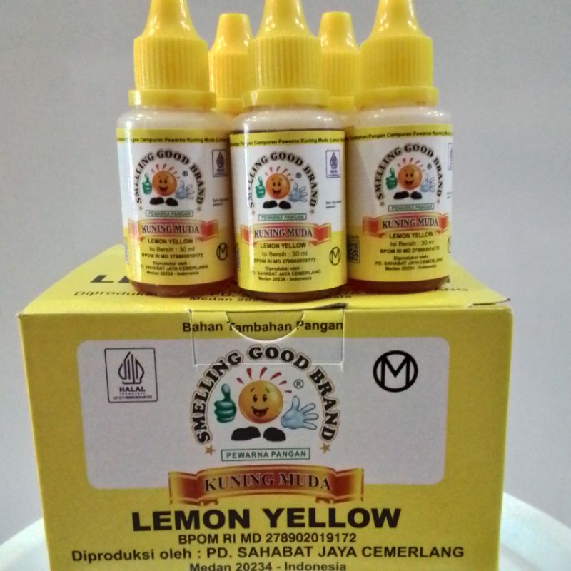 

Smelling Good Brand Pewarna Pangan Kuning Muda (Lemon Yellow) 30ml