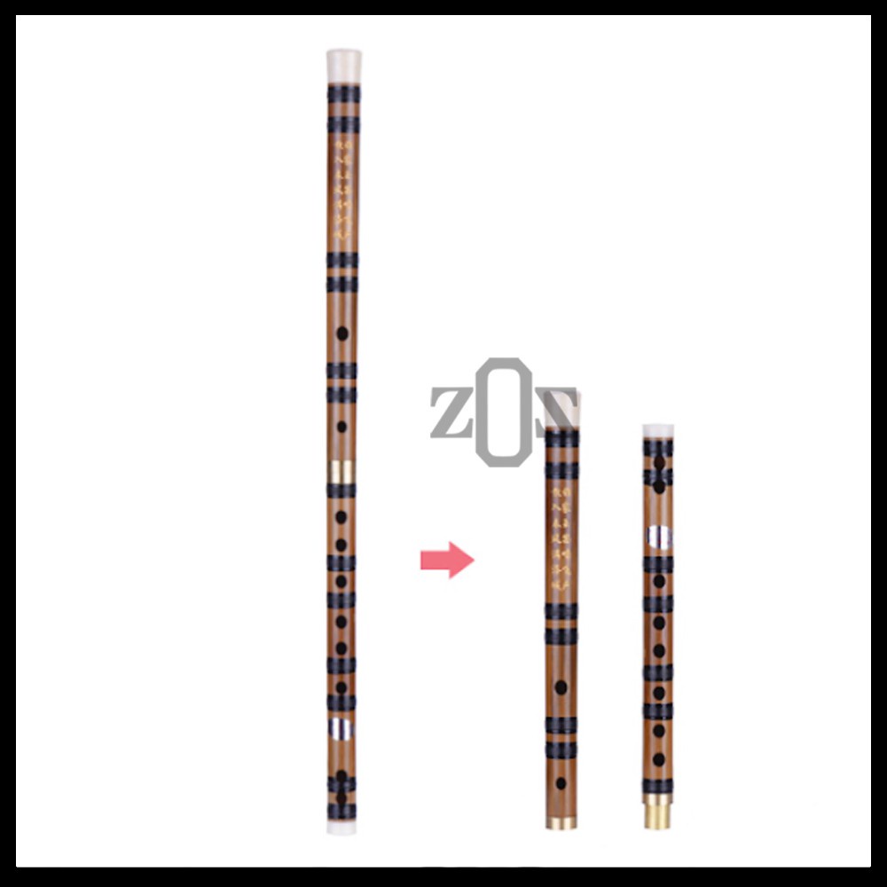 Seruling Suling Flute Bamboo Bambu Dizi Tradisional China Set