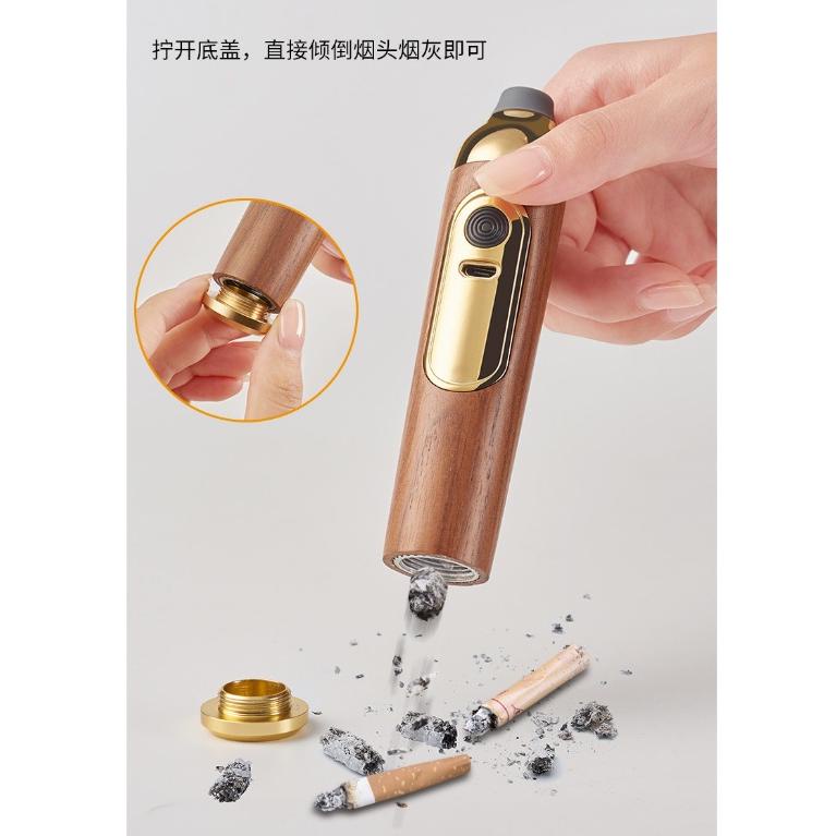 Asbak Rokok Mobil Asbak Mini Portable Asbak Organizer Langsung Dengan Korek Api Model Kayu Aestetic 