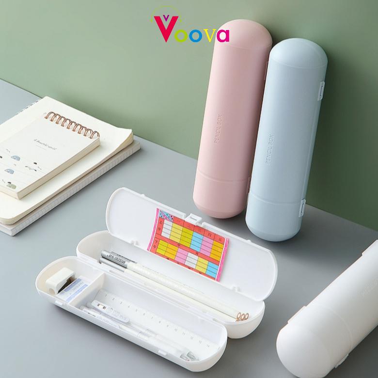 

VOOVA Kotak Alat Tulis Portabel/Penyimpanan Tas Pena/Kotak Pensil Multifungsi/ Kotak Pena/Stationary Box