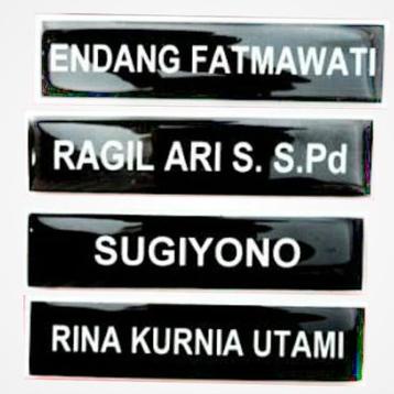 

Nama Dada | Name Tag | Papan Nama Logo Coating (MAGNET)