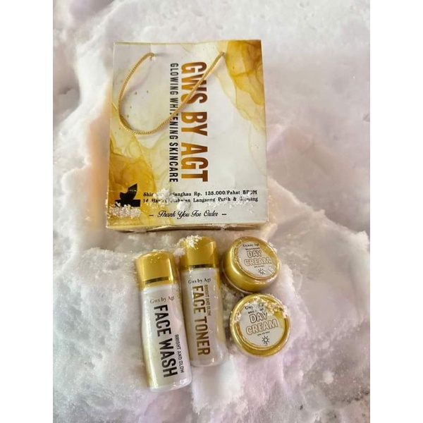 KEMASAN TERBARU GWS GLOWING WHITENING, GWS GOLD AGT SKINCARE, GWS SKINCARE BPOM