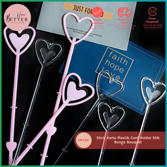 

Stick Kartu Plastik Card Holder / Stick Bungan Bouquet (ECER)