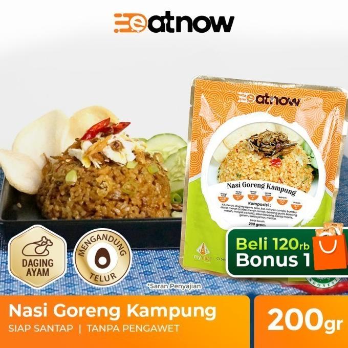 

Gratis Ongkir Eatnow Nasi Goreng - Makanan Siap Saji - Makanan Instan Termurah