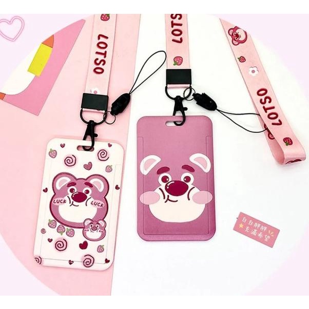 

Kalung Holder Kartu Lucu Karakter Lotso / Tali Lanyard Holder Kartu ID