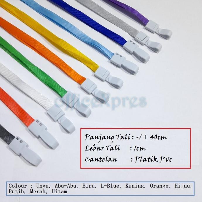 

Tali ID Card Nylon Cantelan Plastik 2048 / Card Holder / Gantungan ID