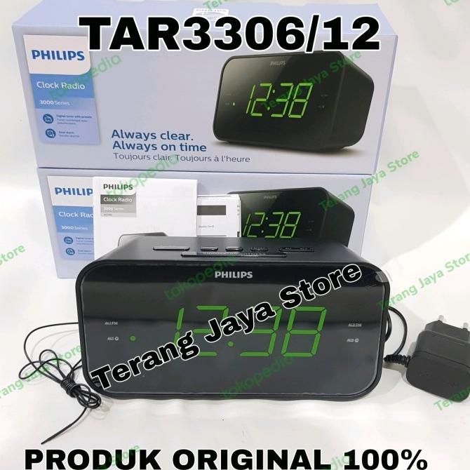 Radio Philips TAR3306 Jam Radio Digital Philips TAR3306/12 Radio Clock