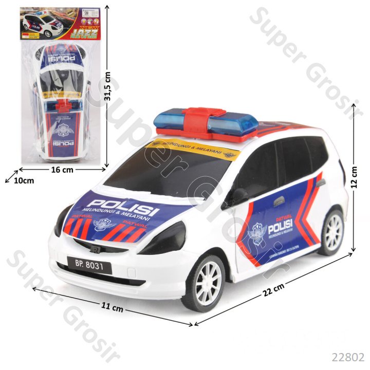 Mainan Anak Mainan Mobil Polisi 22 cm F/C Jazz