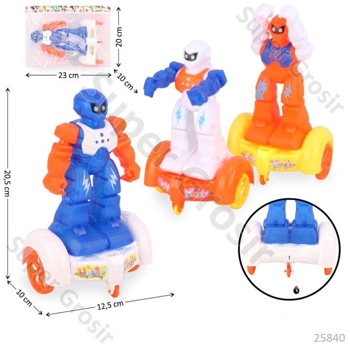 Mainan Anak Mainan Robot Hoverboard P/S + B/O Lampu Toys