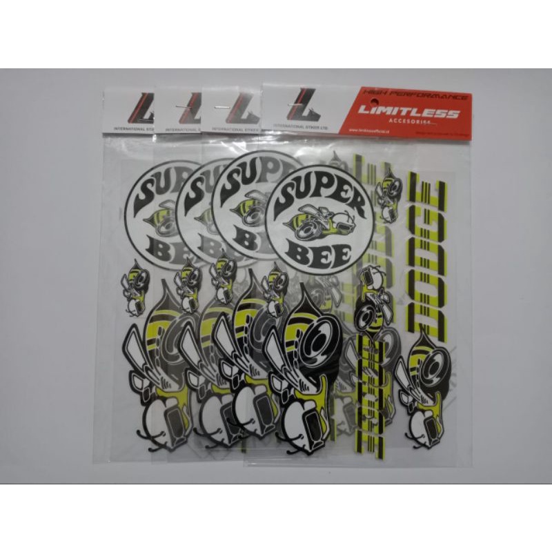 

stiker super clear bee