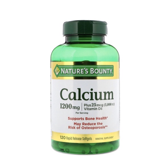Natures Bounty Nature Bounty Calcium 1200mg Vitamin D3 D-3 1000iu
