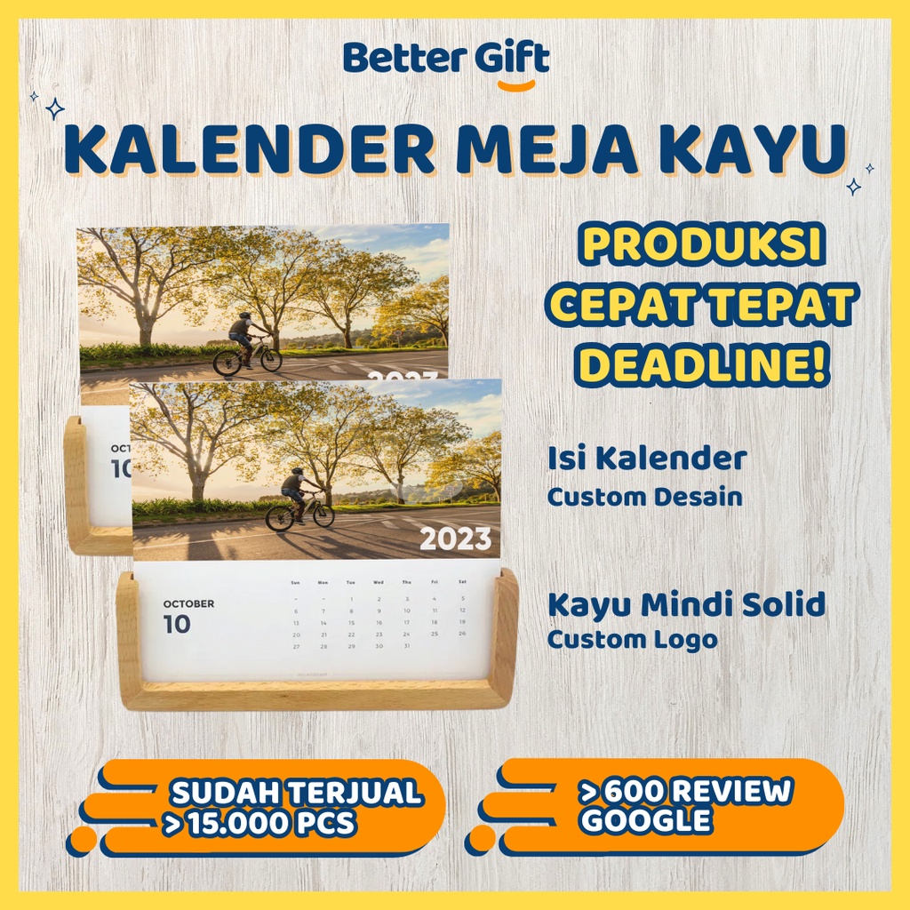 

Kalender Meja Kayu Custom BTKM KAYU 03 - Kalender Duduk 2024 Souvenir Unik Merchandise Promosi Perusahaan