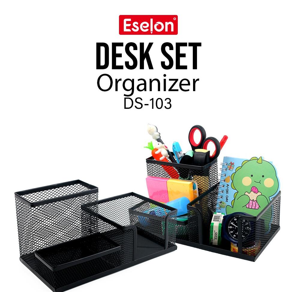 

Promo Desk Jaring Besi Organizer 9058 / Desk Set / Rak Alat Tulis Sale