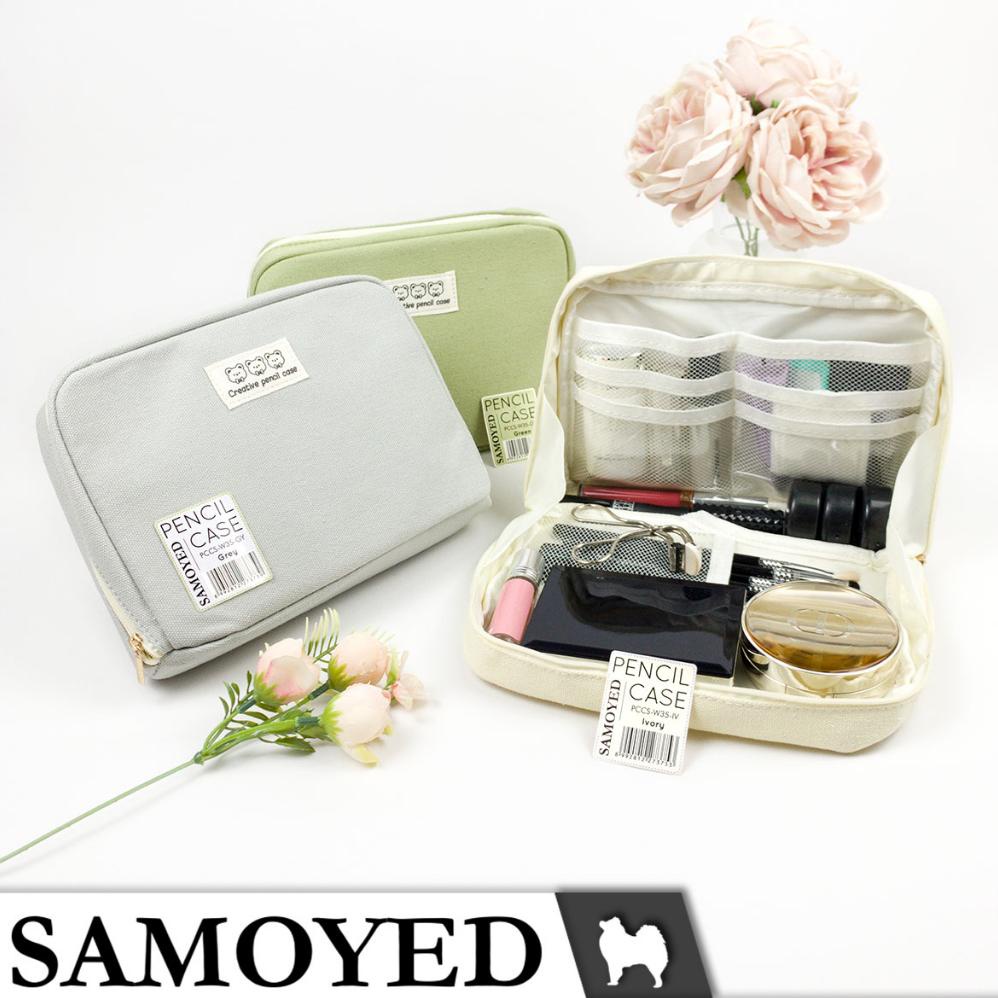 

COD Tempat / Kotak Pensil / Alat Tulis / Kosmetik / Dompet Kain Kanvas / Stationery / Pencil / Pen / Cosmetic / Travel Case / Box / Pouch / Organizer Canvas Samoyed PCCS-W35 Terlaris