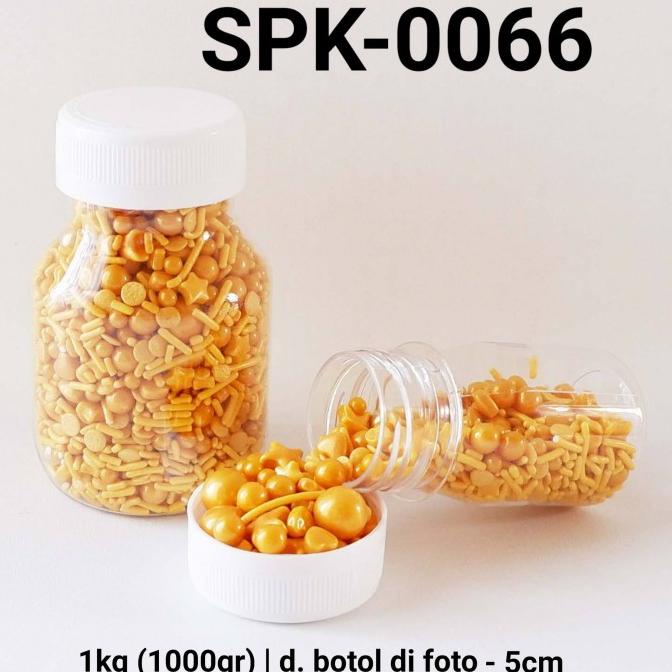 

Baru SPK-0066 Sprinkles sprinkle sprinkel 1kg 1 kg mutiara bintang emas