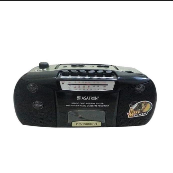 ASATRON CR-1568 TAPE RADIO KASET PORTABLE/BLUETOOTH