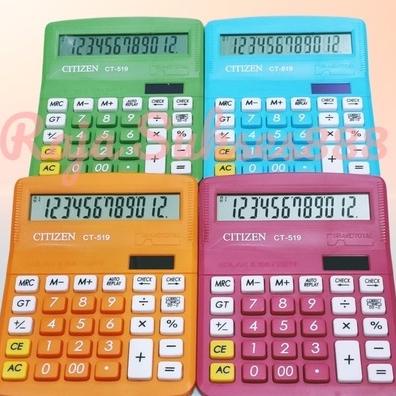 

COD Calculator Kalkulator Citizen CT 519 12 digit warna pink hijau biru orange CITIZEN CT-519 SALE