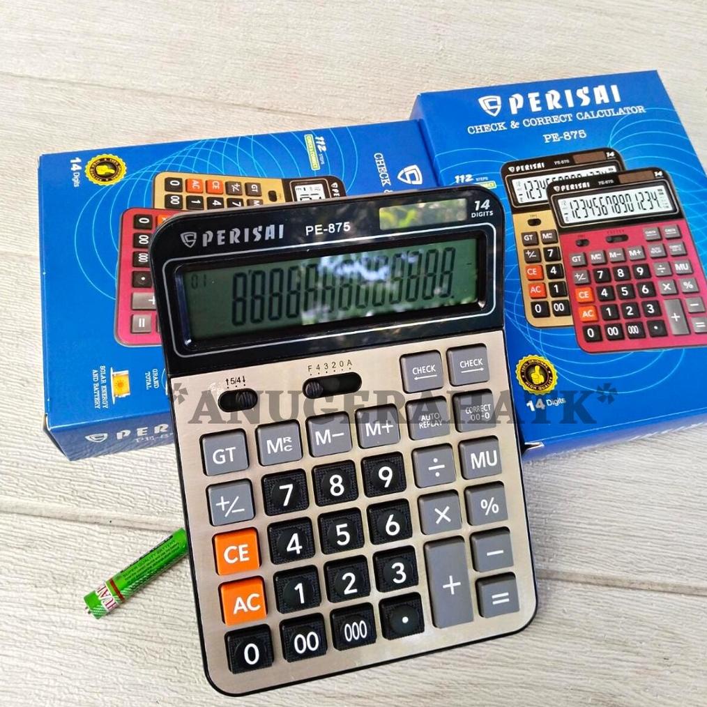 

COD Kalkulator Jumbo PERISAI Calculator PE-875 SALE