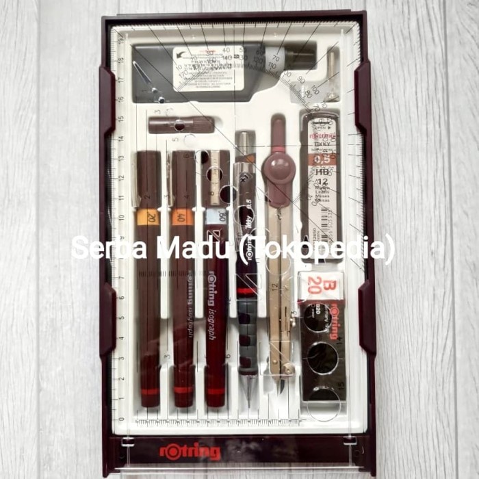 

✨Sale Rotring Isograph Set/College Set 0.2/0.4/0.6Mm Terbatas