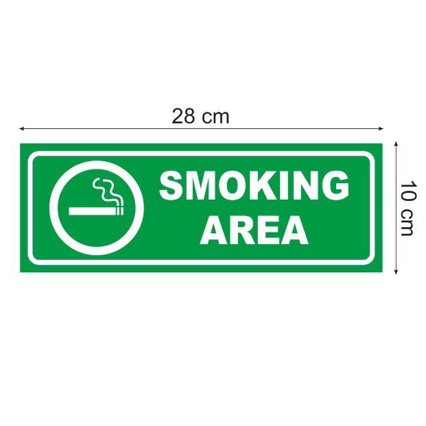 

SALE Stiker Vinyl Sign Tanda Lokasi Smoking Area Tempat Merokok Mall Kantor Termurah