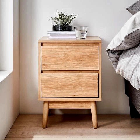 nakas minimalis 2laci meja bedside jati hotel cafe restoran tamu kamar