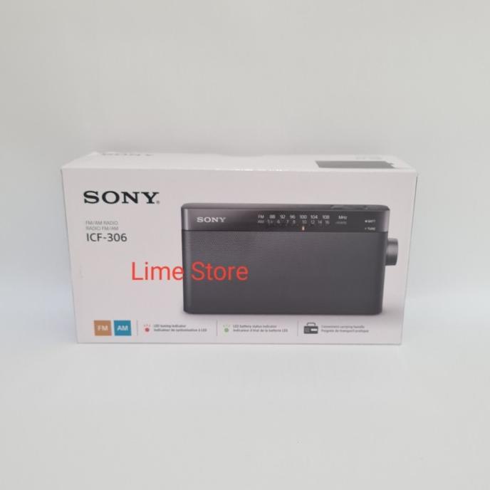 Radio Portable FM/AM Sony ICF-306 Hitam