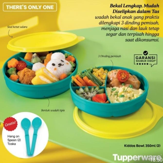 Tupperware kiddos lunch box tempat makan anak