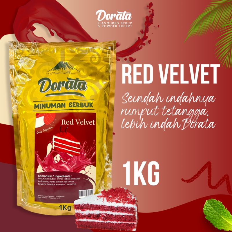 

Dorata Powder Drink Red Velvet 1 Kg - Bubuk Minuman Rasa Red Velvet