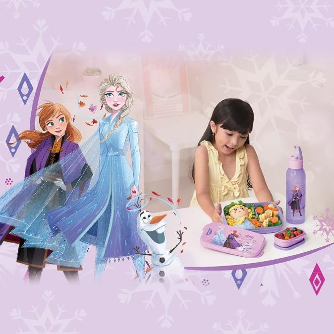 Tempat Makan Anak Perempuan Tupperware / Tempat Makan Anak FROZEN SET