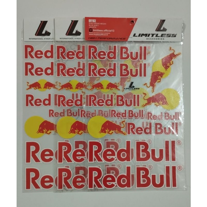 

stiker super clear redbull
