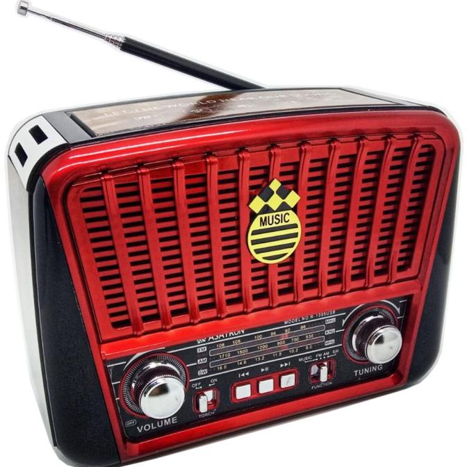 Radio Portable Asatron R-1094 Am Fm Usb Sd Card Klasik Jadul