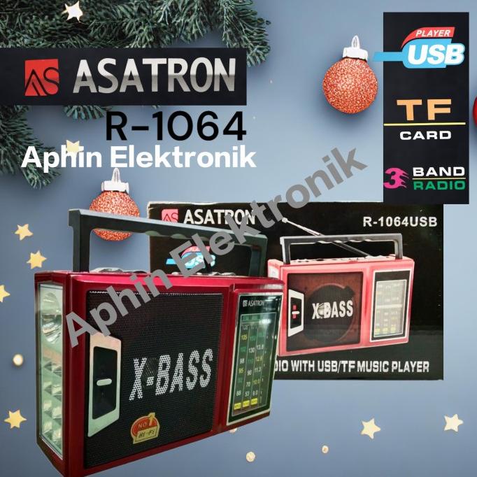 Radio Asatron R-1064 Radio FM Radio 3 Band Radio Jadul Asatron Radio