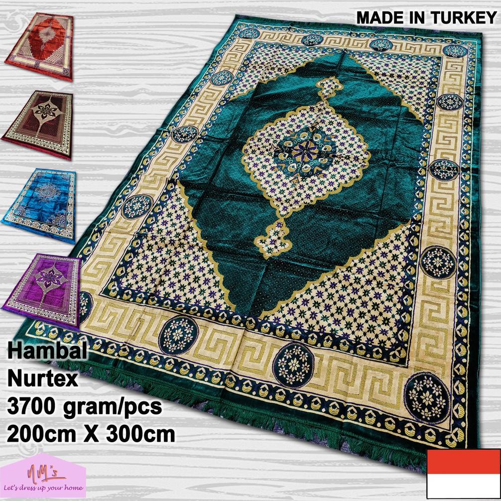Nurtex - Hambal alas lantai tikar lipat beludru turkey turki permadani jumbo 200 cm x 300 cm - NMs
