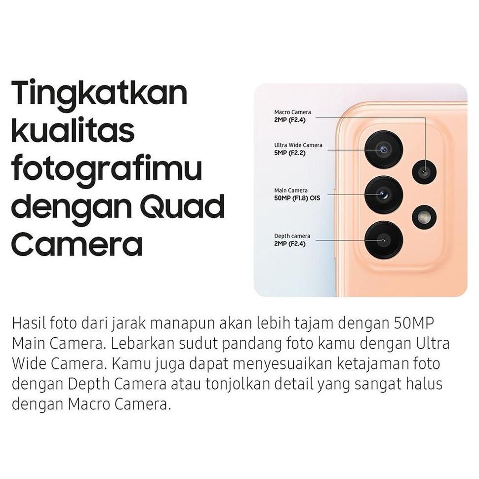 HP Galaxy A23 Handphone Android 12GB+512GB Handphone Baru Original Dual Card SIM Murah Promo 5G Smar