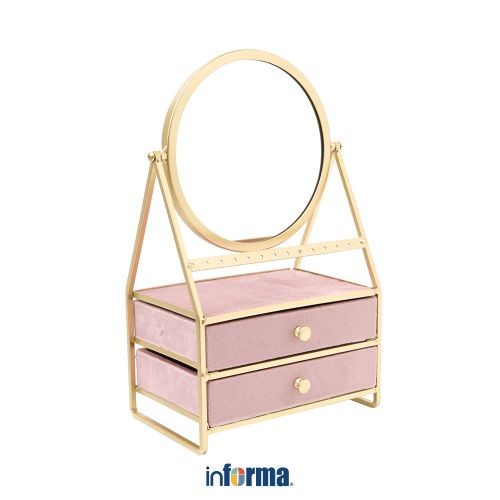 INFORMA - INFORMA KOTAK PERHIASAN & CERMIN 19X13.5X31 CM - PINK