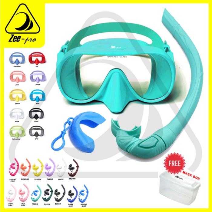 Terbaru Mask Diving Frameless M1 Zeepro Copy Hollis Kacamata Selam Freediving Promo Terlaris