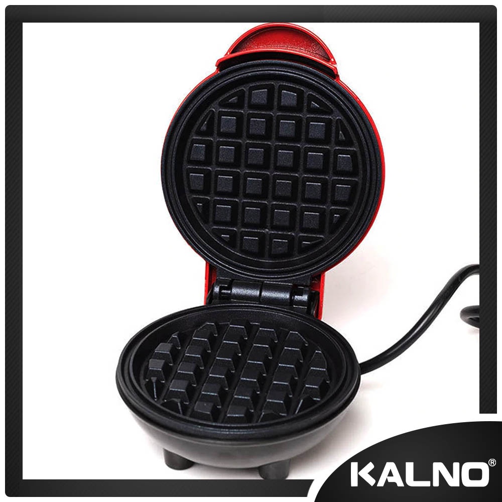 Kalno Electric Waffle Maker Anti Lengket ( Waffle Merah ) / Ni Waffle Maker Pembuat Waffle / Mesin