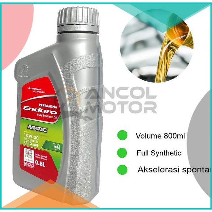 Enduro Matic 800ml 10w30 Oli Motor Matik 0.8L Universal Matic Mio Soul