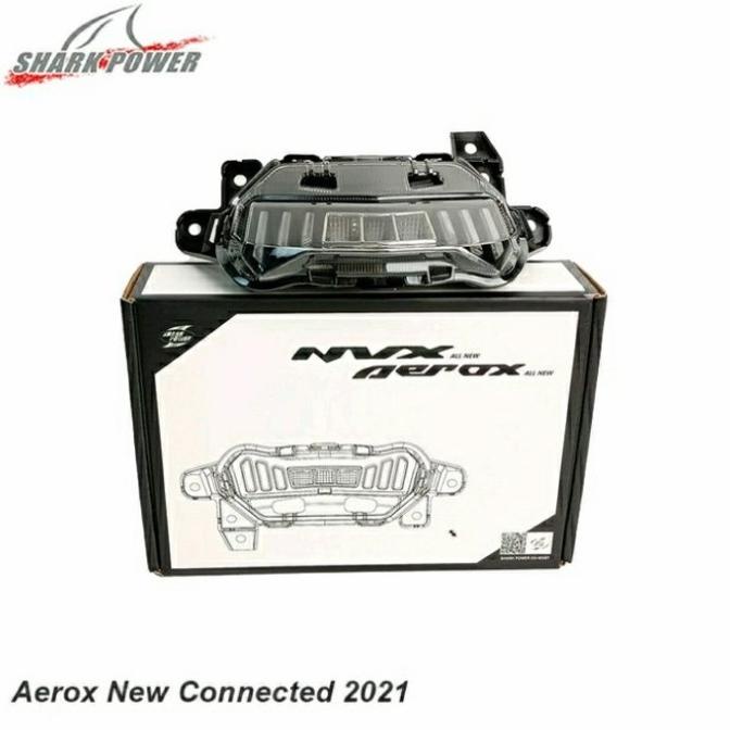 LAMPU STOP LED STOPLAMP AEROX NEW CONNECTED 2021-2022 SHARK POWER RGB