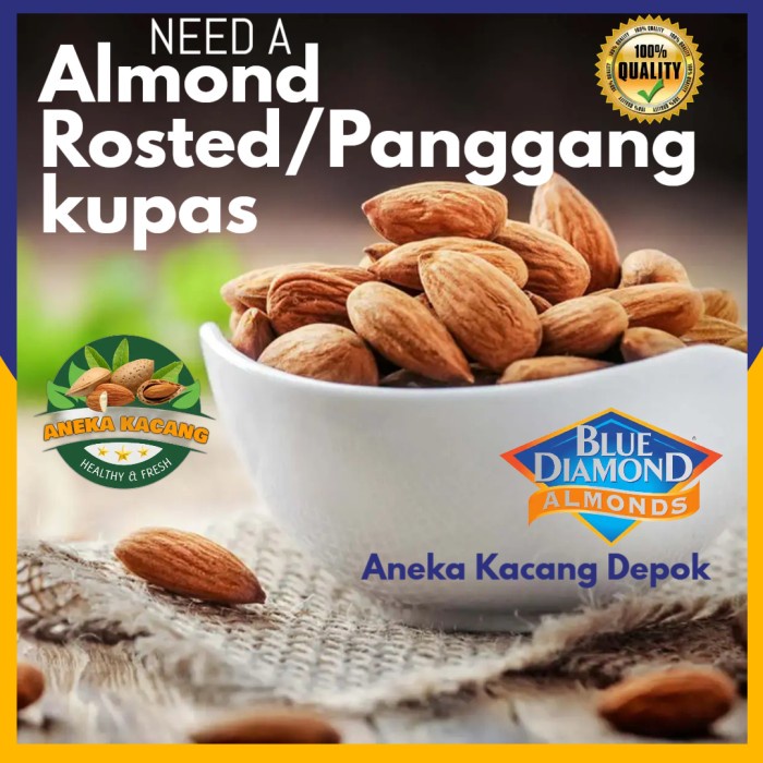 

Kacang - Blue Diamond Almond Panggang 1 Kg Kacang Almond Premium Roasted