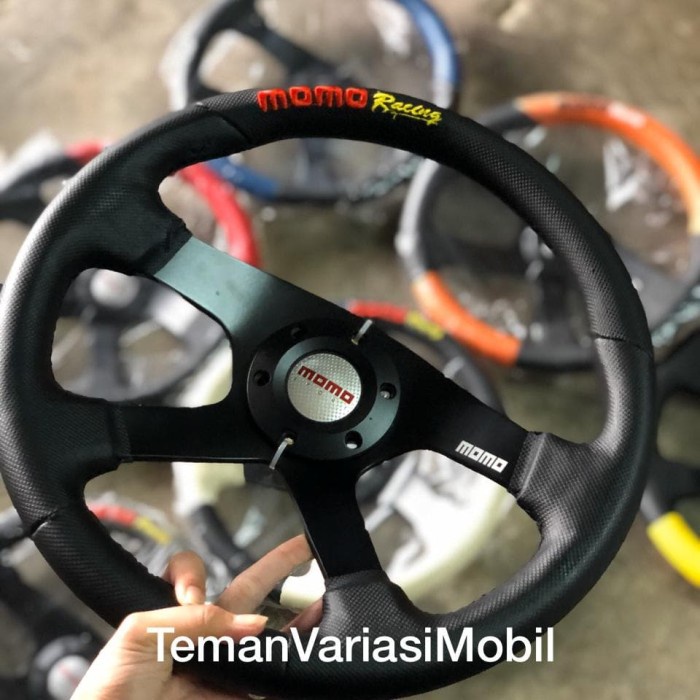 Setir Racing Momo Mobil Stir Momo Rasing Setir Kemudi Mobil