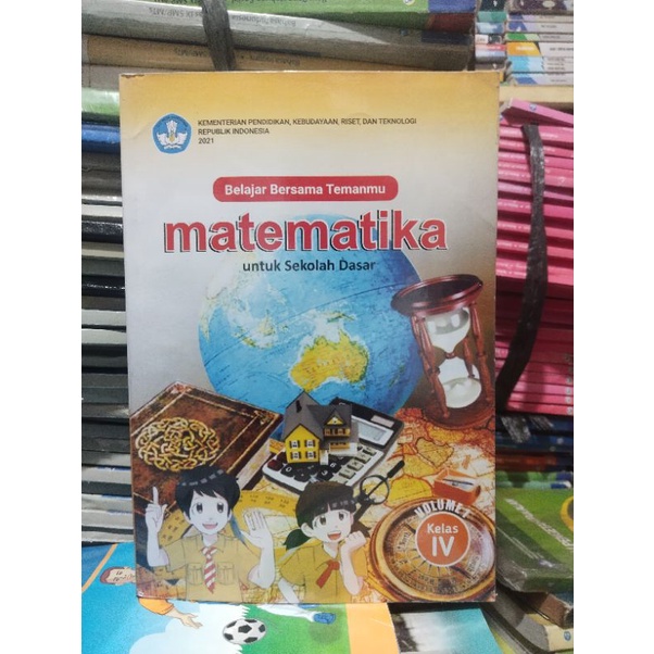 buku matematika volume 1 untuk kelas 4/IV sd mi bse bos edisi 2021