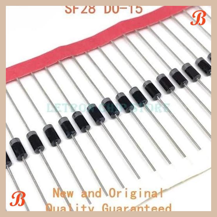| ES | SF28 SF-28 DIODA SUPER FAST RECTIFIER 2A 600V DO-15 BOOTSTRAP RL2