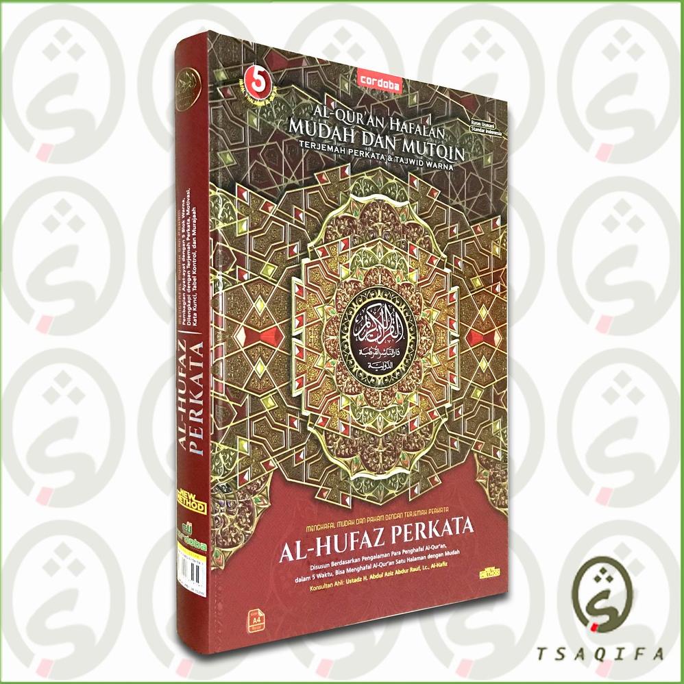 AlQuran Hafalan Al Hufaz Perkata Ukuran A4 HC Penerbit Cordoba AlQuran Terjemah Perkata Tajwid Warna