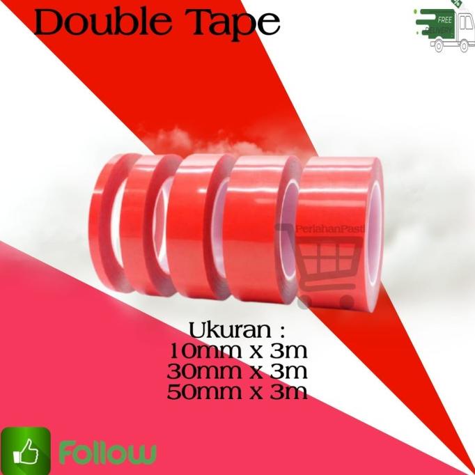 

TERLARIS Perekat Double Tape Acrylic Adhesive Transparent Sticker